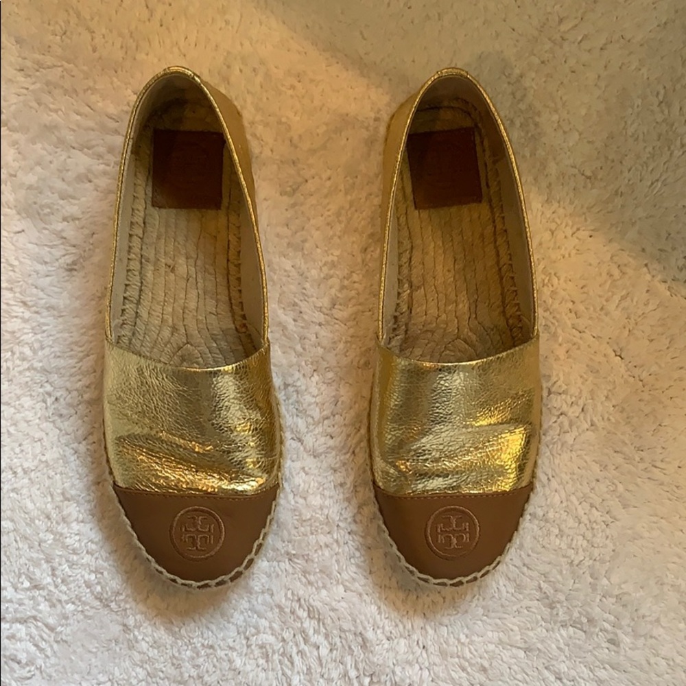 Tory Burch flat espadrilles. Excellent condition.